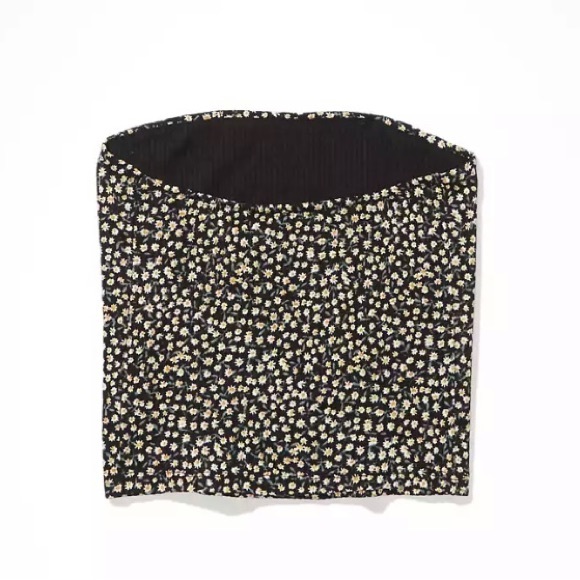 NWOT AE 🦅 Floral Tube Top Sz. L - Picture 3 of 4